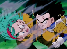 Gohan saves Bulma