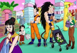 Goku Chi Chi Gohan Raditz Bad Lunch and Ranch shopping (by IsabellaFaleno) raditz turned good masakox tfs team four star dragon ball