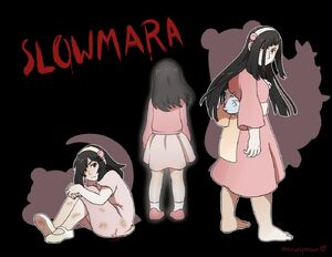 Human SLOWMARA in her Pokemon counterpart's colors