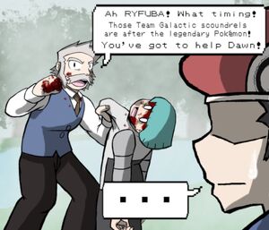 RYFUBA witnesses Professor Rowan use his Martial Arts on a Team Galactic Grunt Pokemon TFS Team Four Star Pokemon Platinum NUZLOCKE