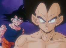 Vegeta appears to Goku