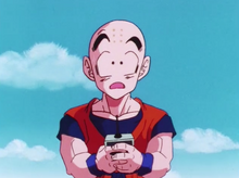 Krillin with the detonator