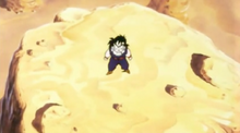 Gohan confronts Great Ape Vegeta