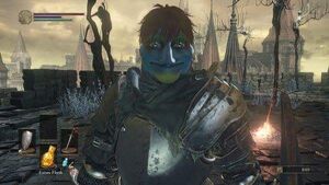 Dumplstiltskin in armor Drunklstiltskin Bloodborne TFS Team Four Star