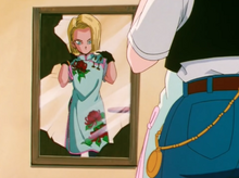 Android 18 in Goku's house