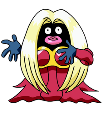 Jynx can reach Mega-Evolution using the 'jynxite' in this new? region.  Comment lips emoji if this would be in your team ✨. ⁣ • •