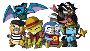 RYFUBA's RAISIN and the other team members called the Grapes of Wrath Pokemon Platinum NUZLOCKE TFS Team Four Star