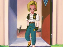 Android 18 at Goku's house