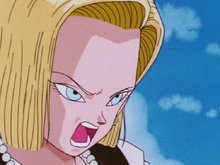 Android 18 yelling