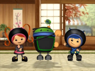 Team in ninja outfits