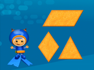 Triangle snack from Let's Play Math Dragons!