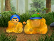 Geo and Bot are stuck in honey.