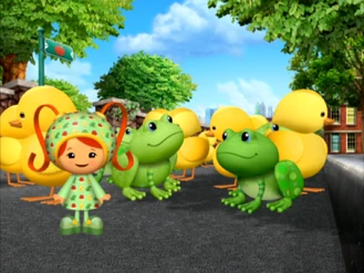 Siren, duck, frog dress from Umi Fire Truck