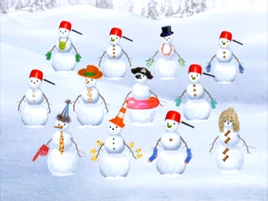 12 snowmen