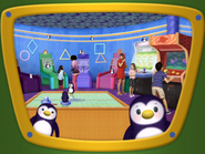 Penguins at arcade