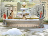 Fountain in the winter