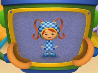 Blue checkerboard dress from The Kite Festival