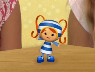 Blue and white stripes dress from Favorite Things Show