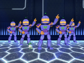 Robot guard dance