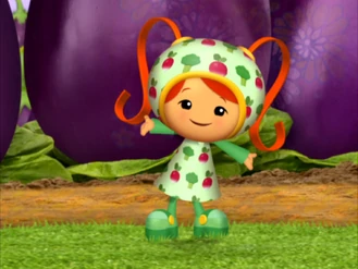 Radish broccoli dress from Umi Egg Hunt