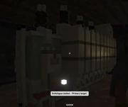 The switchgear station in the shed.