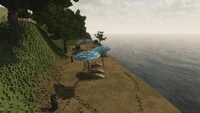 The beach in sandbox mode.