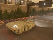 The tank racing at Villa Gordon