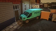 An example of the cyan van that apears on Frustrum when doing The Chase.