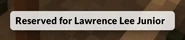 The message shown when hovering over the sign. From this, we can assume it's owned by Lawrence Lee Junior