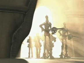 Jurvain soldiers boarding a human starship