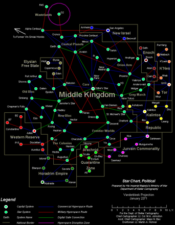 Map of the Middle Kingdom universe