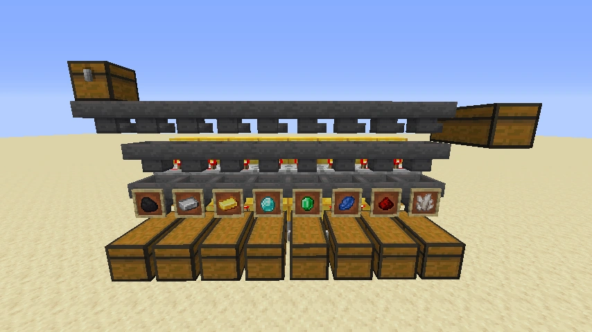 Sortiermaschine (Redstone) – Minecraft Technik Wiki