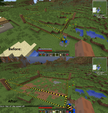 The Clearing recipe being used. Unlike a Quarry, the filler will drop, the blocks as if they were mined. You might want to stand under the area being cleared with an Alchemical Bag and inside it, a Black Hole Band.
