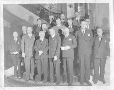 Members of the Technical Alliance at Columbia University, 1930