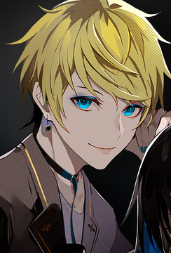 blonde, blue eyes, Yoruhachi, video game characters, anime men