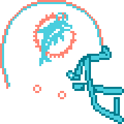 Miami Dolphins (Tecmo Super Bowl Football Player) | Sticker