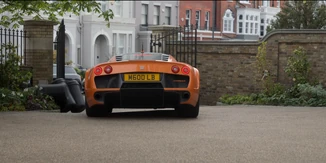 Colin hits the bins pulling out of his driveway in his M600