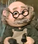 A close-up of Gimmick from the Live Action Special