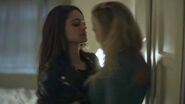 Last Life Sloane shoving Jamie against a door