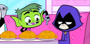 Beast-boy+about+to+finger+raven+s+pie