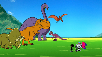 Open Door Policy Teen Titans Go Wiki Fandom - dinosaur island adventure roblox