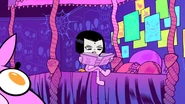 Raven looking through her spellbook in "Halloween."