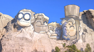 Mt. Titan Rushmore backdrop from "Halloween"