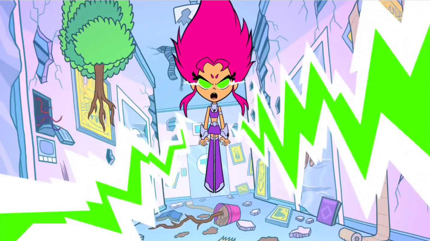 starfire teen titans go angry