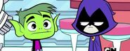 Beast Boy having a flashback.