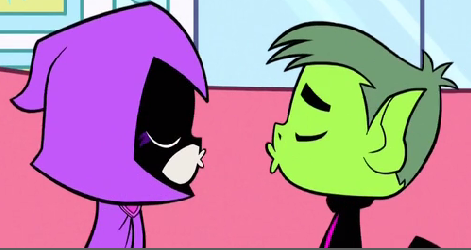 beastboy and raven kiss episode