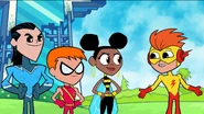 The original Titans East team, as shown in Flashback.