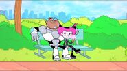 Cyborg and Jinx are on a date...