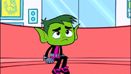 Beast Boy is disappointed that no one will fall for his pranks.