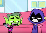 Beast Boy flirts with Raven More of the Same (2)